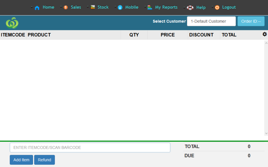 Starting a POS Sale2